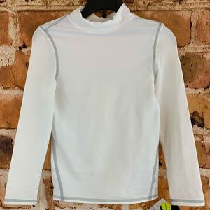 Champion Boys White Long Sleeve Tee